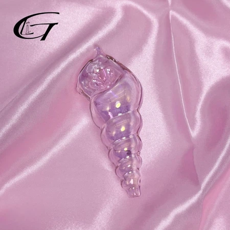 pink conch glass hand pipe pink conch glass hand pipe
